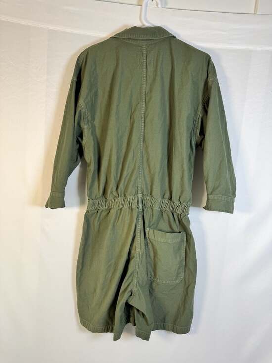 Citizens of Humanity Marta Utility Romper in Laurel Green, Size Large - Picture 4 of 13